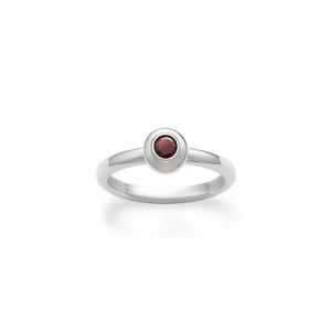 james avery ring - garnet birthstone